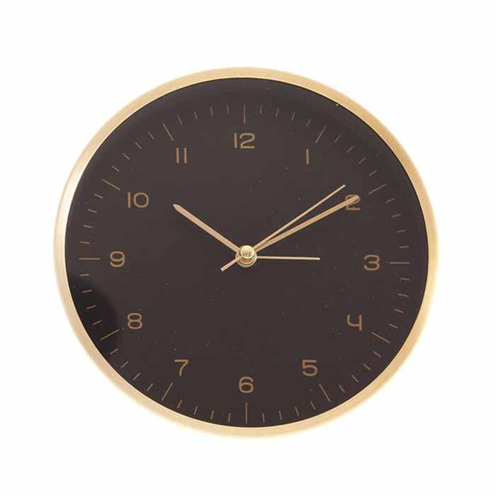 Alarm Clock Black Gold Wall Clocks, Gold Alarm Clock