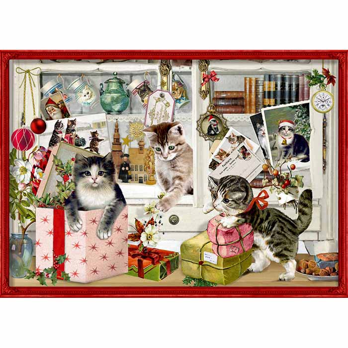 Joulukalenteri Kissojen joulu A4
