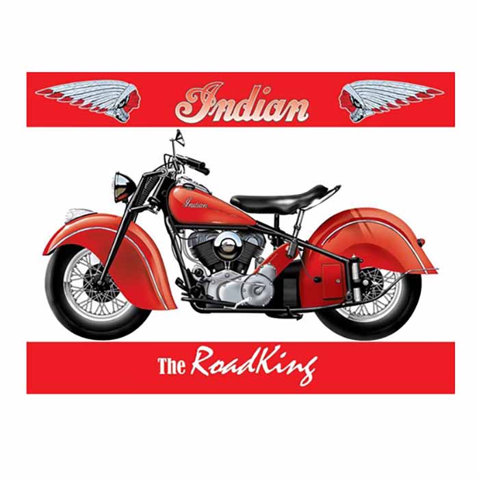 Metallikyltti Indian RoadKing
