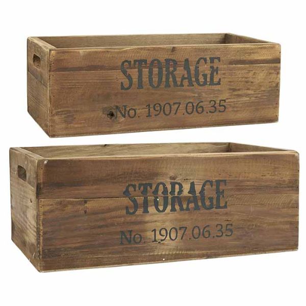 Puulaatikko Storage, eri kokoja