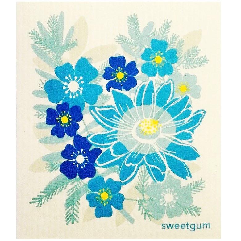 Siniset kukat tiskirätti