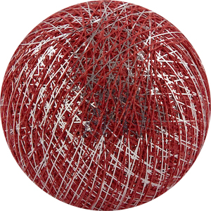 Cotton Ball pallo hopea punainen