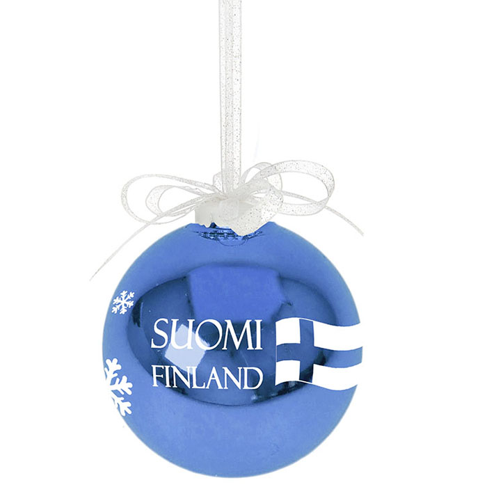Suomi Finland joulupallo 8,5 cm