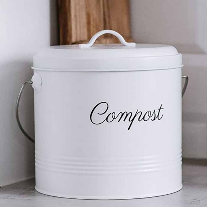 Kompostiastia Compost valkoinen