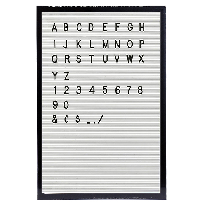 Letter board - kirjaintaulu 30x45 cm valkoinen II-laatu