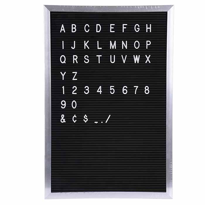Letter board - kirjaintaulu 30x45 cm musta